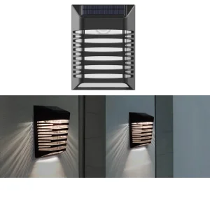 Solar Fence Lights Outdoor Waterproof IP54 LED Deck Step Stair Solar Garden Wall Light