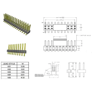 OEM Pin Header Series 1.27mm pitch