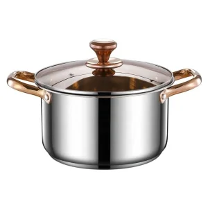 AiMW Professional Electric Stainless Steel Three-Piece Cookware Set with Induction Compatibility for Cooking