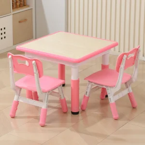 Kids School Furniture Kindergarten Table Set Educational Equipment Wooden MDF Material
