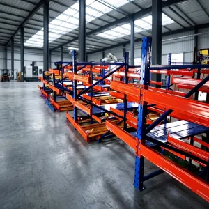 Adjustable Steel Pipe Storage Shelf Custom Warehouse Cantilever Rack
