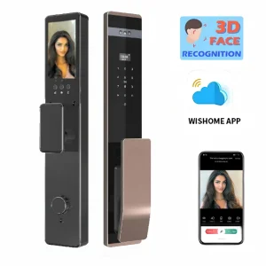3D Face&amp;Palm Vein Recognition Tuya Smart Lock Door Fully Automatic Electronic Digital Biometric Fingerprint Smart Home Door Lock