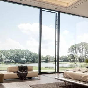 Sistema de Control Remoto Inteligente de Ventanas de Empuje de Aluminio Avanzado y Ventana Arquitectónica Moderna