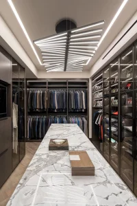 Luxury MDF Closet Storage System Organizer Bedroom Furniture Modular Wooden Custom Modern Design Walk in Closet Wardrobes