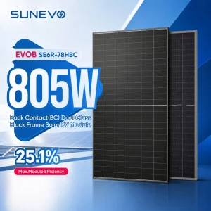 Panel Solar Bifacial 750W 800W 805W