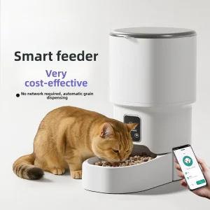Manufacturing 4L Button Automatic Timed Feeding ABS Smart Pet Feeder There Are WiFi Versions, Button Versions, and Video Versions Available