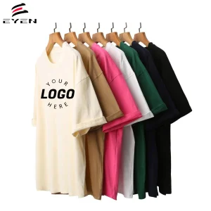 Custom Logo Print Graphic T-shirts Women Men Oversized 100% Cotton Printed Blank Vintage Distressed Short Long Sleeve T Tshirt