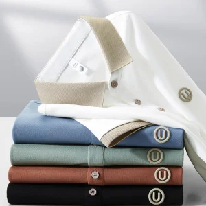 Men's High-End Slim Polo Shirt Business Casual Half-Sleeve