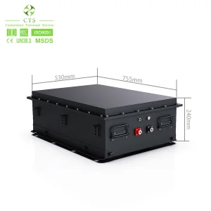 Cts 48V 60V 72V 48V 50ah 100ah 150ah Pacote de Bateria de Lítio com BMS para Carrinho de Golfe Triciclo
