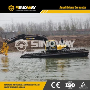 Amphibious Excavation Equipment Long Reach Mini Dredge Excavator Price