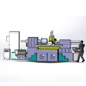 TC D1800 High Quality Full Function Heavy Duty Metal Spinning CNC Machine Metal Spinner Double Rollers