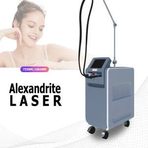 Remoção de pelos a laser com dispositivo de laser de pele