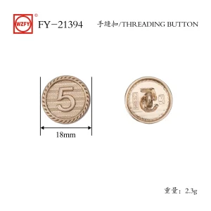 ODM FY-21394# Threading Button for Sewing Vintage Buttons,for Blazer,Suits,Sport Coat,Uniform,Jacket Factory, Exporters