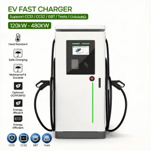 Public Use Floor-Mounted DC EV Charging Station CCS2
