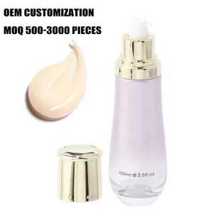 LOZEE Foundation Teint Makeup Concealer Waterproof Private Label COSMOS Glass Bottle Full Coverage