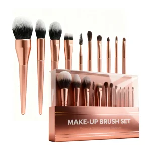 Rose Gold Makeup Brush Set