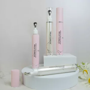 Custom Logo Peptides Eye Serum for Remove Eye Dark Circles Wrinkles Wholesale Organic Anti-Aging Repairing Eye Serum with Roller