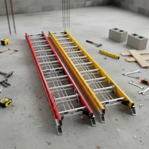 Fiberglass extension ladder