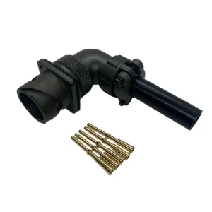 Vg95234 3100A 90 Grado 18s-11 5pin Conector de montaje en panel con enchufe de crimpado dorado