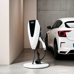 مكيف هواء ذكي مثبت على الحائط 7kw 11kw 22kw 16A 32A نوع 2 محطة شحن كهربائية لشاحن السيارة مع 5m كابل شحن سريع للسيارات/المركبات الكهربائية شاحن البطارية