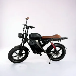 Fast E Bike Electric Fat Tire Full Suspension Cross Hybrid Bike 45km 40km/H Hub Motor Electric Beach Bicycle 20 Inch