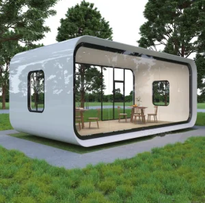 Ray-Zen Hot Sale Prefab Luxury Compact Apple Pod Portable Office Studio Soundproof Container Living Room Office Building Gym