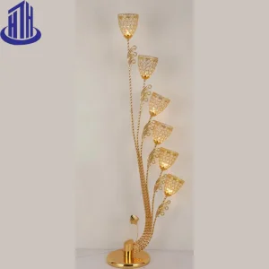 Modern Brass Designer Corner Tall Floor Lamp for Living Room Bedroom (9015)