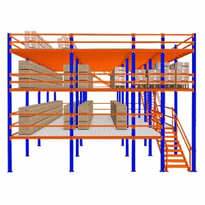 Durable Multi-Level Heavy-Duty Steel Racking System