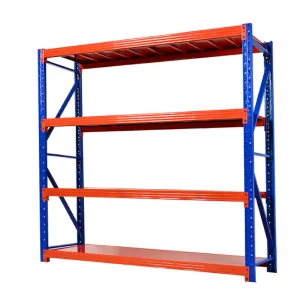 Chaoyu Heavy Duty Steel 4-Layer Multi-Level Industrial Warehouse Racks Snap-In Installation Painted Surface