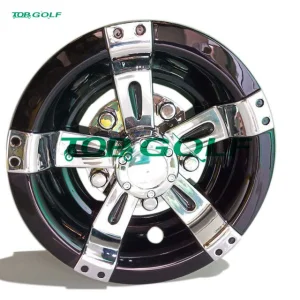 10 Inch Golf Cart Chrome Hubcaps