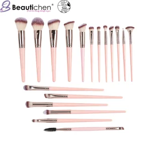 Beautichen Pink Acrylic Makeup Brush Set