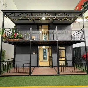 Casa de jardín de acero modular plegable