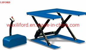 Low Profile U-Shape Stationary Electric Lift Table with CE