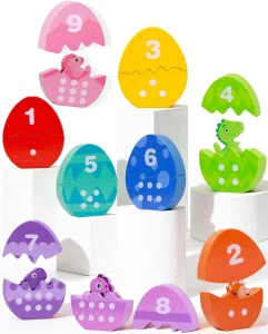 Toddlers Learning Toys Wooden Number Counting