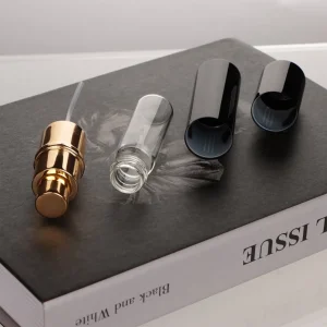 10ml Aluminum Glass Sprayer Bottle with Custom Logo Black/Golden/Silver Cap for Perfume Packaged in Carton MOQ 100PCS