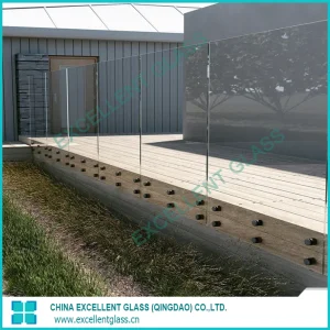 Fluted Glass Railings