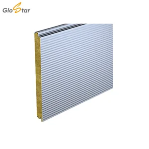 GLOSTAR Weather Resistant Rock Wool Sandwich Panel with Custom Colors and Concealed Joints for Wall Cladding Solutions