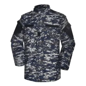 Uniforme táctico de camuflaje digital azul oscuro