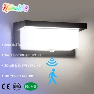 Solar Motion Sensor Waterproof Light, Wireless Ultra-Bright Garden Street Lamp For Villa Patio Walkway