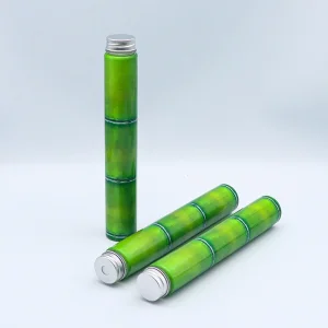 400ml Hugging Bamboo Milk Tea Bottle Bamboo Slim Bottle Disposable Milk Tea Plastic Bottle