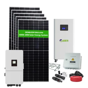 Hot Sale off Grid 1kw 5kw 10kw 12kw 15kw Solar Energy Hybrid Solar Plant Kit for Home
