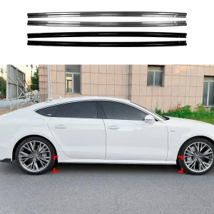 A7 Gloss Black Side Skirt for Audi A7 S7 C7 2011-2017 Car Accessories