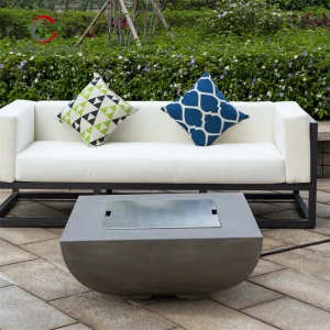 Outdoor Furniture Luxury Fire Pit Table Patio Dining Table with Fire Pit