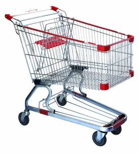 European Metal Shopping Trolley