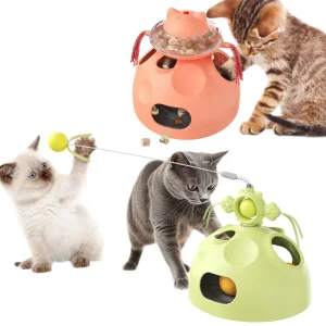 Interactive Cat Toy 4 in 1 Puzzle Feeder