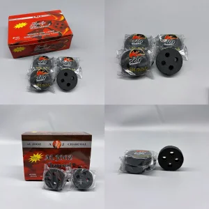 Four Holes Round Black Charcoal Eco-Friendly