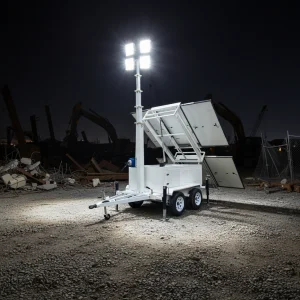 Mobile Solar LED Light Tower
