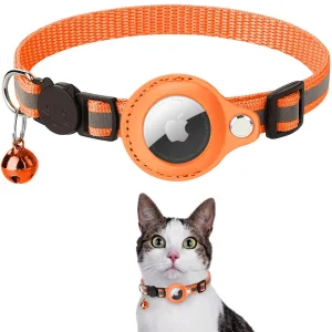Rastreadores de GPS Apple e colar refletivo