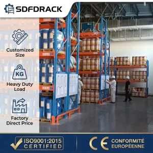 Heavy Duty Pallet Racking Warehouse High Bay Pallet Racking 2600x900x4m 2500kg Beam-type Steel Heavy-duty Pallet Racking