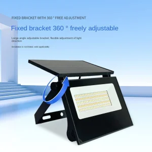 50W LED Solar Flood Light Foldable Design IP65 Rating Outdoor Use ABS Glass Construction Warm White Adjustable Beam Angle